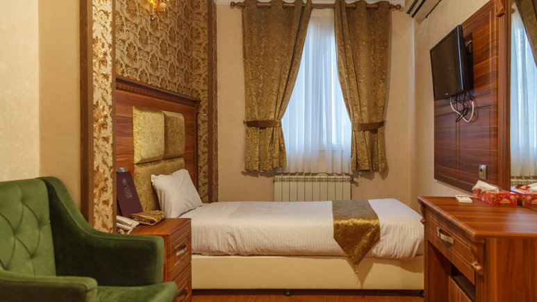 اتاق یک تخته هتل شهریار تهران